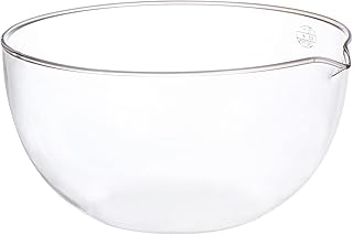 Balacoo 1 Pc Evaporating Dish Evaporation Basin Glass Evaporation Dish Evaporating Supplies Glass Laboratory Dish Crystallizing Dish Lab Dishes Clear Glass Bowls Large Glass Mix
