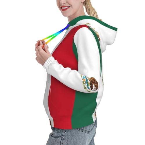 Pull à capuche Mexique femme stretch et doux pour vos sorties - 2