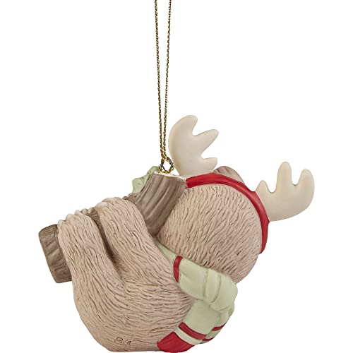 Precious Moments 221009 Slow Down for The Holidays 2022 Dated Animal Bisque Porcelain Ornament - Thumbnail 2