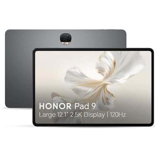 HONOR Pad 9, 12.1-inch Wi-Fi Tablet, 8GB+256GB, 120Hz 2.5K Eye Protection Display, 8 Speakers, Android 13, Space Grey