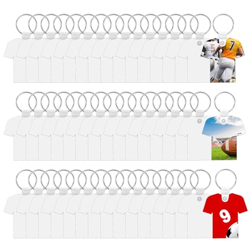 Porte-clés sublimation maillot de foot x48 pour marquage net sans bavure