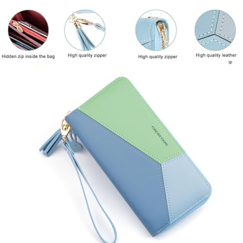 Image of Valerie Women Wallet Wallet for Women and Girls | Zipper Wallets Leather Credit Card Holder (Multi)