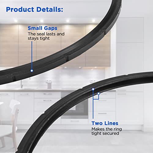 2 Pack 09905 Pressure Canner Sealing Ring with Automatic Air Vent & Overpressure Plug Replacement Gasket Parts for Presto Pressure Cooker