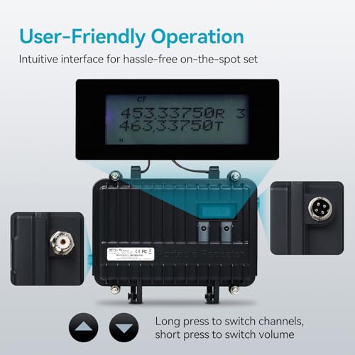 Image of Retevis RT97 GMRS Repeater, Full Duplex Portable Base Station (1 Pack)