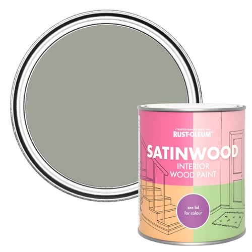 Rust-Oleum Green Satinwood Interior Wood Paint - Tea Leaf 750ml