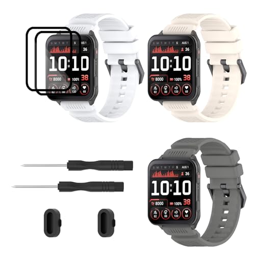 TopPerfekt Bands Compatible with Garmin Venu X1, Soft Silicone Watch Strap