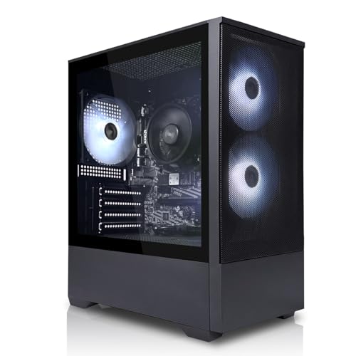 SYSTEMTREFF PC Gamer Basique AMD Ryzen 7 5700G 8x4.6GHz | Radeon RX Vega 8 4K HDMI DX12 | 512Go M.2 NVMe | 16Go DDR4 RAM | Windows 11 | Ordinateur de Bureau...