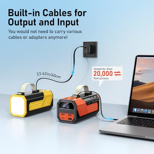 Laptop Power Bank,70,000mAh Portable Charger with 100W USB-C Ports, Built-in and Retractable Cables,100W Input, Fast Charging for MacBook Pro/Air/iPhone 16/iPad Pro/Galaxy S25 Ultra and More - Image 6