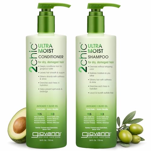 Giovanni 2Chic Ultra-Moist Avocado & Olive Oil Shampoo and...
