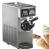 Eismaschine, 4–5 kg/h Ausgang, 2,5 l gekühlter Trichter, 1 l Gefrierbehälter, automatische Reinigung, LCD-Panel, weiche Serviermaschine für die Arbeitsplatte