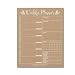 Rustic Undated Weekly Family Calendar Planner Pad, Mom Monthly to Do List Desk Paper Notepad, Week Day Weekend Organizer, Personal Goal Habit Tracker, Kids School Work Productivity, 50 Tear Off Pages