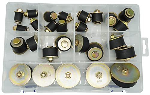 Dsnaduo 13 Sizes (27Pcs) Rubber Expansion Plug, Automotive Rubber Freeze Plug Fit Hole Size: 3/4"~2-3/8" (19Mm~60Mm) #TOP1