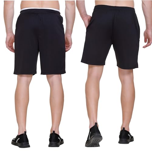 Image of TOLLFREE Men's Shorts | Shorts for Men's | Men's Cotton Shorts | Dual Pocket Sleep Shorts - Regular Shorts - Workout, Gym, Running, Sports and Yoga Shorts - Pack of 2