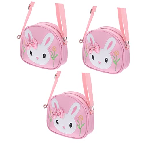 GALPADA 3 Pçs Bolsinha Coelho Presente Adorável Crianças Para Bolsa Crossbody Bolsa Animal Ombro Cri