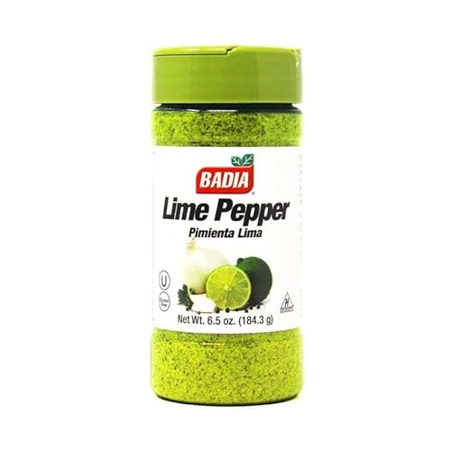 Badia Lime Pepper Seasoning, 184.3G | Pack Of 1| Pimienta Lima | Gluten Free | Lime Seasoning | Fresh Citrus Kick | Premium Quality.