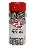 Bakers Choice Metallic Silver Sprinkles for Baking - Jimmies Sprinkles for Ice Cream Toppings -...