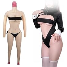 Full Silicone Bodysuit Whole Body Silicone Breastplate F/G Cup with Legs Can Pee and Inserted for Drag Queen Cosplay