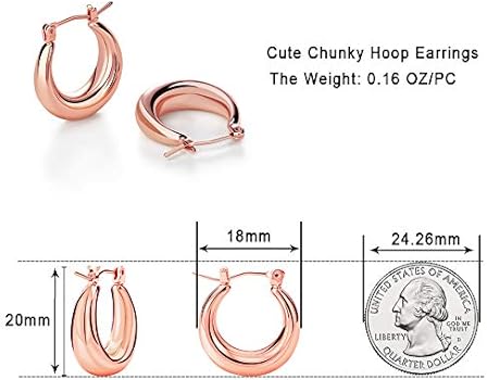 LILIE&WHITE Gouden oorbellen voor dames, elegant design, hypoallergeen, duurzaam, cadeau voor speciale gelegenheden en modieuze looks, Eén maat, Koper, Geen edelsteen