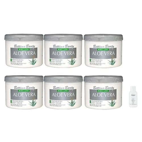 Bettina Barty Aloe Vera Körpercreme 6x500 ml + Marbert Enzym Peeling Powder 10 g Gratis