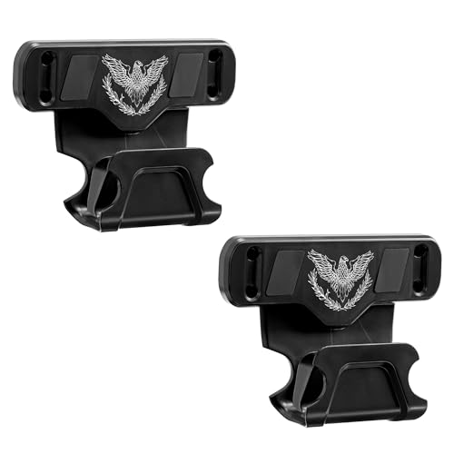 Sgorlds Magnetic Car Gun Mount, Gun Holder Rack with Safety Trigger Guard Protection, Easy Conceal in Vehicle, Truck, Safes, Walls, Heavy Duty Car (2Pack Olive Gun Mount)