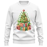 Photo Gallery printbar christmas gift255 - felpa unisex con campanelle e risatine, design accogliente con albero, perfetta per feste e imbrogli, bianco, 3xl Photo Gallery printbar christmas gift255 - felpa unisex con campanelle e risatine, design accogliente con albero, perfetta per feste e imbrogli, bianco, 3xl