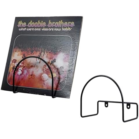 MyGift Wall Mounted Vinyl Record Holder Cover