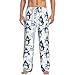 VOSERY Mens Pajama Pants - Fashion Cute Snowman Penguin Print Pjs Sleep Bottoms for Mens Lounge Pants with Pockets