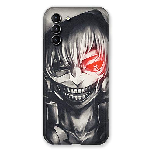 Carcasa Samsung Galaxy S21 Plus Manga Kaneki en color negro mate
