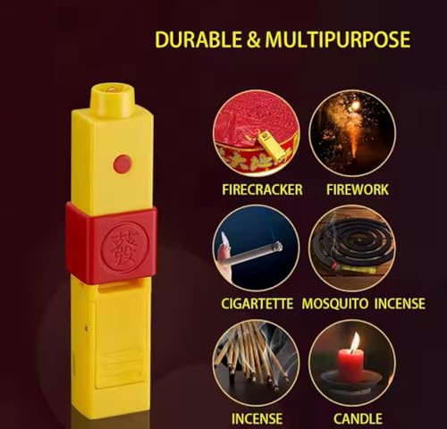 Image of Remote Control Firework Flameless Lighter, 10 Meters /32 Feet Range, LED Light, Multipurpose Electric Igniter with Tungsten Wire, Rechargeable Patented Design by JPPL