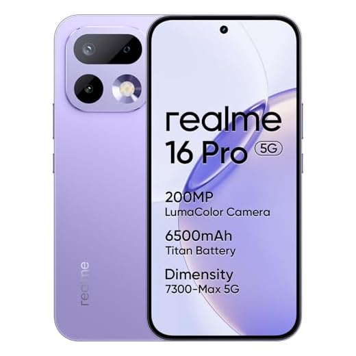 realme 16 Pro 5G 512GB 8GB Orchid Purple INT+NFC RMX5120 EU