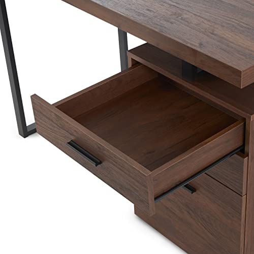 Monarch Specialties Home Office 47 Inch Long Versatile Right/Left Facing Compact Computer Desk, Dark Cherry Wood Look Finish #TOP7
