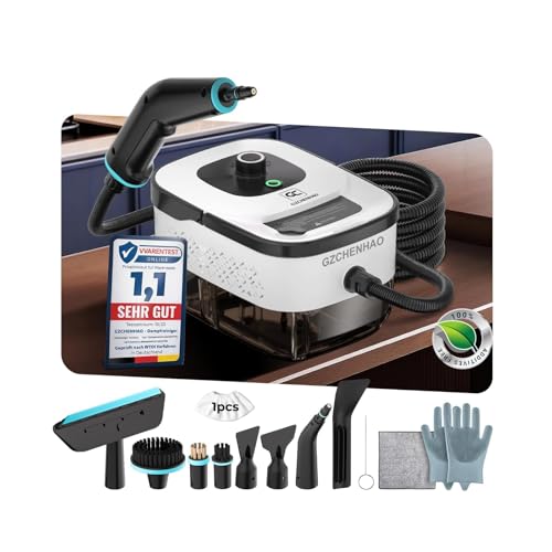 14-IN-1 Dampfreiniger Handgerät【99,99% Keimreduktion-Führende Deutsche SPJ Technik】【9-Sekunden Turbo-Dampf-Intelligent Turbo Steam