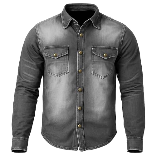 Jackets 4 Bikes Camiseta masculina de motociclista com proteção de armadura CE nível 2, bolsos ocult