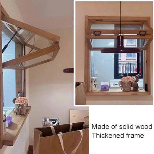 Folding Sliding Window for Food Truck & Concession Stand, 43.2 x 27.5 in, Perfect for Snack Serving, Cake Shop & Home Use, Durable Vertical Design