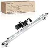 A-Premium Front Windshield Wiper Motor and Linkage Assembly Compatible with Dodge Vehicles - Ram...