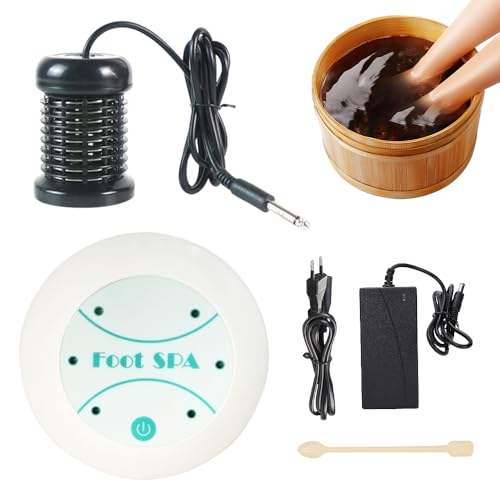 Pediluvio Ionico, HOVCEH Portatile Foot Spa Ion Detox, Macchina per il Bagno ai Piedi di Disintossicazione Lonica per Corpo, Dispositivo per Pediluvio (Senza bacinella per i piedi)