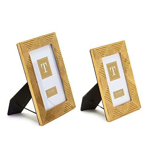 Two's Company Set Of 2 Golden Age Photo Frames Includes 2 Sizes #TOP2