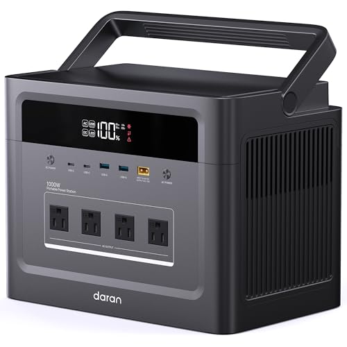 Image of Portable Power Station 2000W Surge, 960Wh Solar Generator w /4 AC Outlets, 100W PD Fast Charing, LiFePO4 Battery Backup for Road Trip, Off-Grid, Power Outage (Solar Panel Optional)