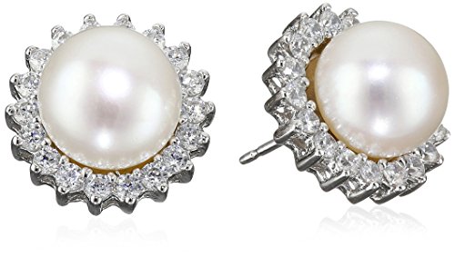Bella Pearl Halo Pearl Earrings Jackets