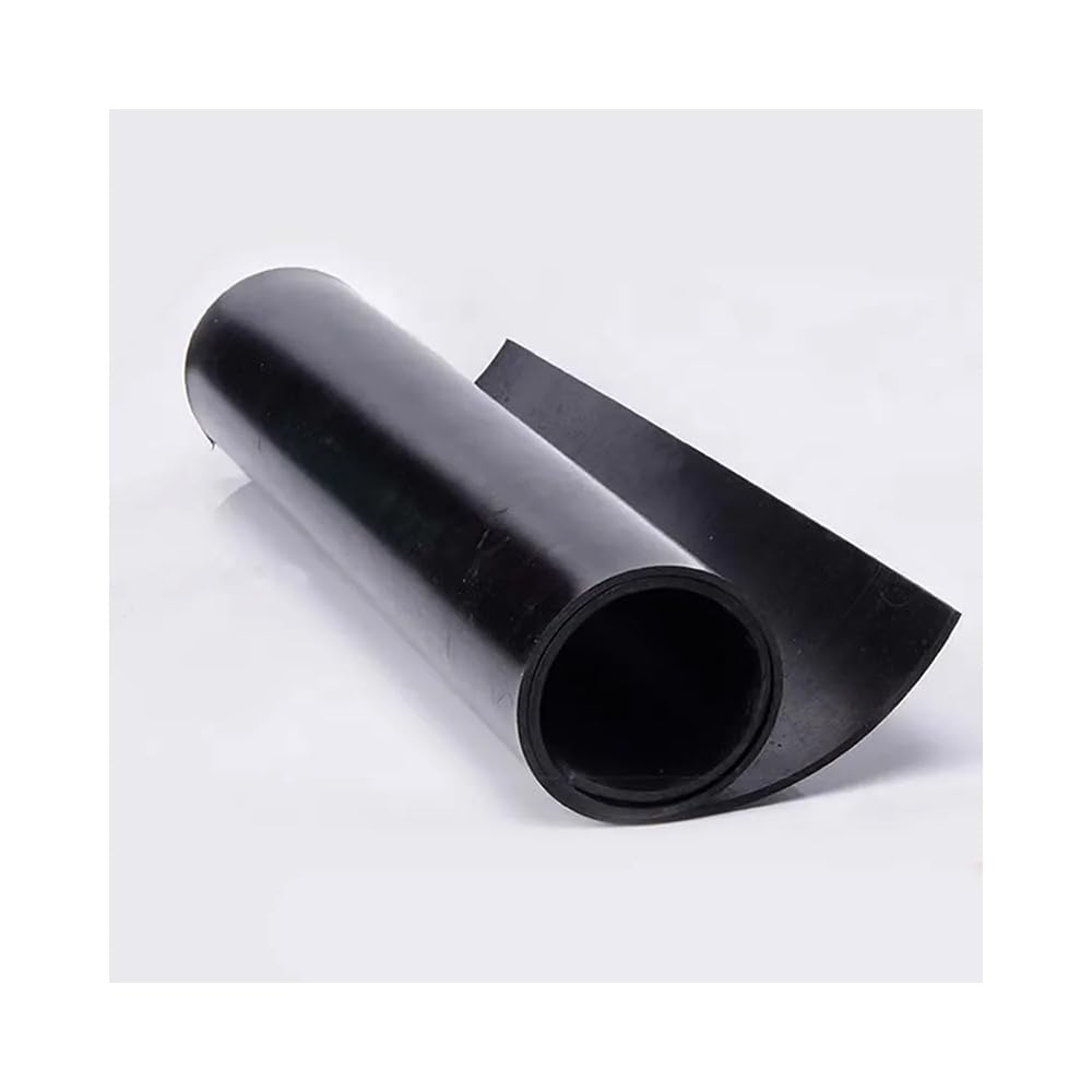 500x500mm Feuille de Caoutchouc NBR Nitrile Buna - Épaisseur 1/2/3mm, Joint Noir Résistant à l'Acide/Huile/Alcali pour Industrie/Chimie/Isolation (Résistant à l'Usure & au Vieillissement)(3mm thick)
