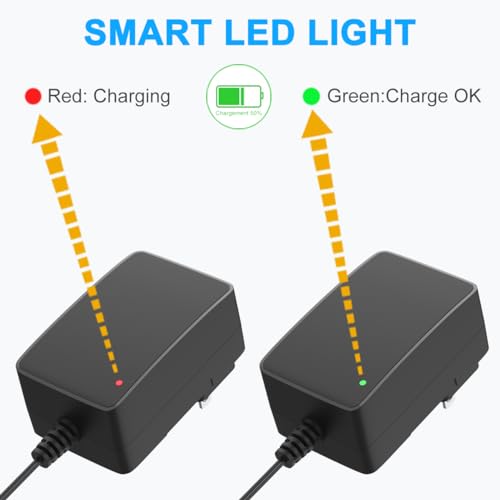 12V Battery Charge for Kid Ride On Toys Compatible with Razor Power Core E90 E95, Black Label E90, MX125 Drit Rocket, E90 Spaint - Thumbnail 6