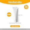 24PCS White Empty Refillable Plastic Soft Tubes Squeezable Bottle Packing Cosmetic Sample Container Jars Storage Holder For Facial Cleaner Shampoo Shower Gel Body Lotion Hand Cream 20ml/0.67oz