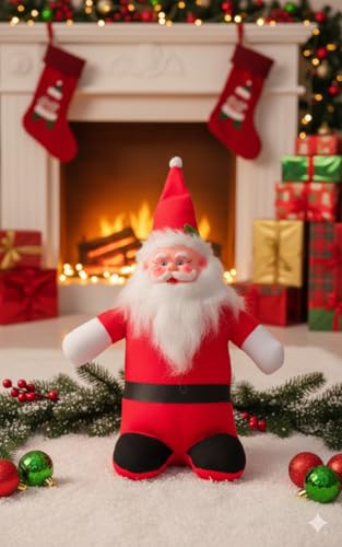 Image of Santa Claus Soft Toy | Plush Santa Claus Soft Toy | Stuffed Santa Clause | Perfect for Holiday Decor and Christmas Gifting | E | PoPo Toys 