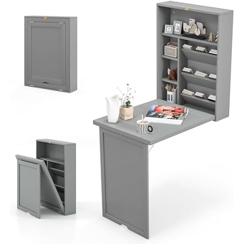 Tangkula Wall Mounted Desk Cover