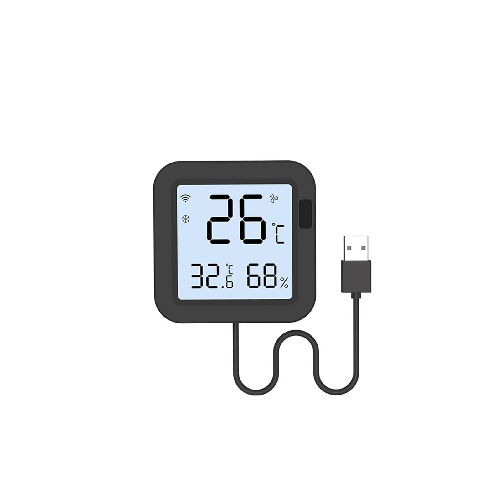 Thermostat, Indoor Thermometer Hygrometer Digital Smart Air Conditioning Controller WiFi Thermostat With LCD Display