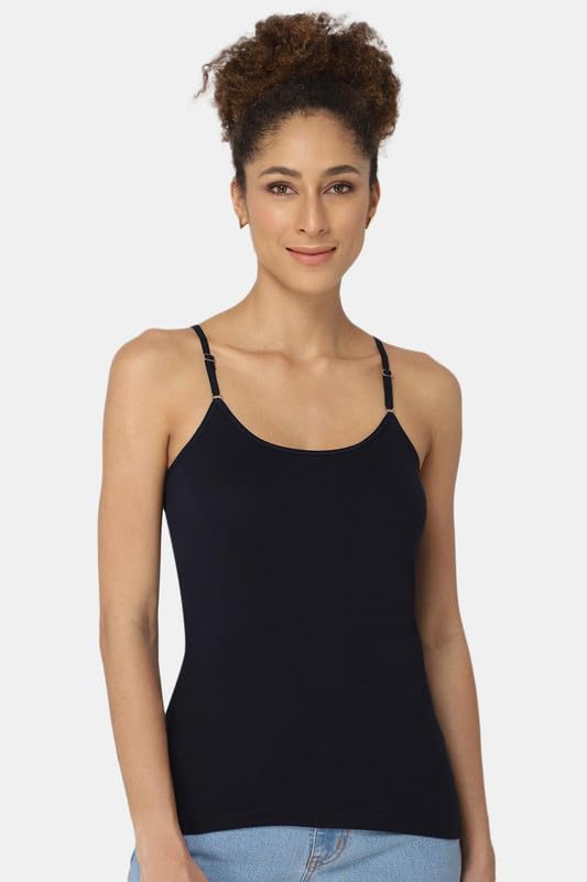 Image of Intimacy Cotton Camisole for Women with Adjustable Spaghetti Straps Comfortable Everyday Wear Camisole Slip for Women