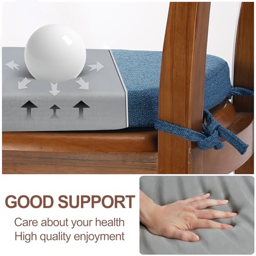 Sinosso 1 Pack Memory Foam Chair Cushions For Dining Chair, Friendly Woven Fabric 16 Inch U-Shape Comfortable Kitchen Chair Pad thumb #3