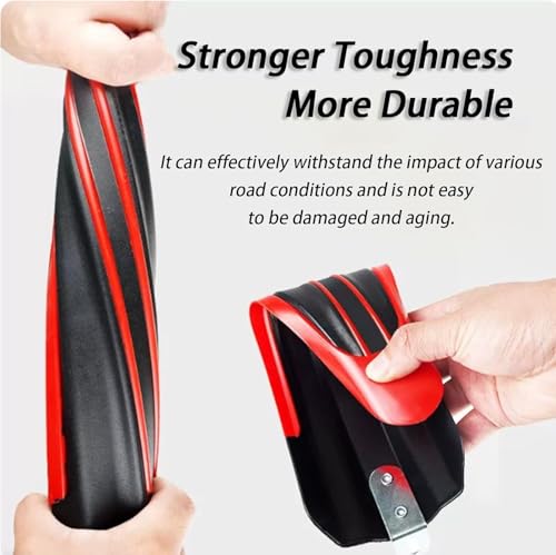 ZQQNB Bike Mudguard Set for Cannondale Topstone 2 Women 2021, Portable Adjustable Front and Rear Mud Guard, Mudguards for 20-26 inch Bikes,Red