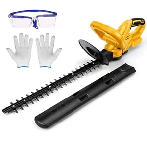 20'' Cordless Hedge Trimmer for Dewalt 18V Battery (No Battery), Brushless Electric Grass Shears Bush Trimmer, 19mm Tooth Spacing, for Garden, Shrub, Lawn Trimming