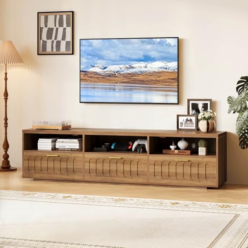 IBF Wooden TV Stand for 70 Inch TVs - Farmhouse